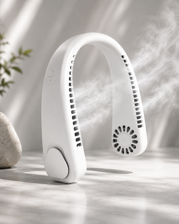Dozely™ CoolBreeze — Draagbare Halskoeler met Nevel