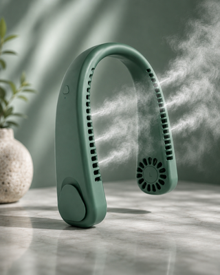 Dozely™ CoolBreeze — Draagbare Halskoeler met Nevel